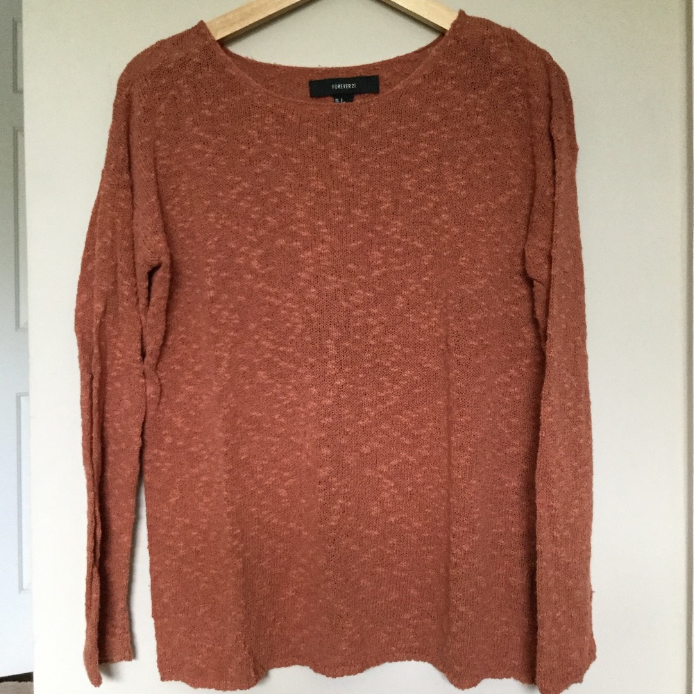 Forever 21 Rusty/Orange Lightweight Sweater